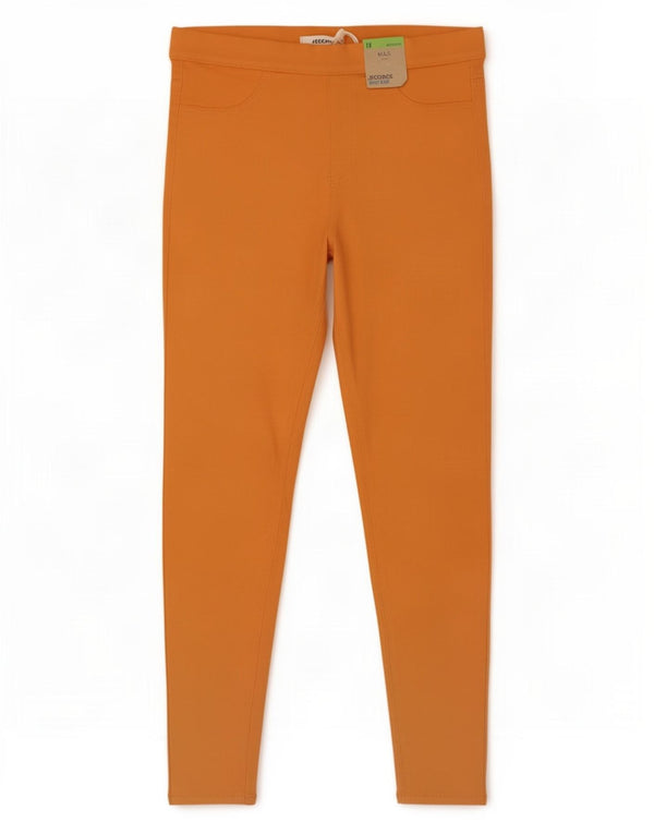Marks & Spencer Jegging Jeans Feminino Reino Unido 12 Médio W30 L27 Algodão Laranja