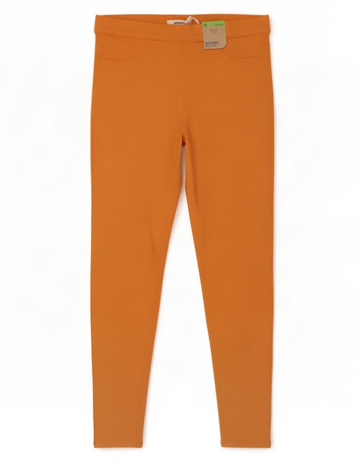 Marks & Spencer Jegging Jeans Feminino Reino Unido 12 Médio W30 L27 Algodão Laranja
