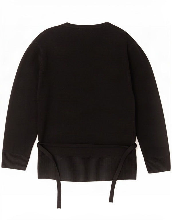 Suéter cardigã feminino Marks & Spencer manga 3/4 Reino Unido 12 médio preto