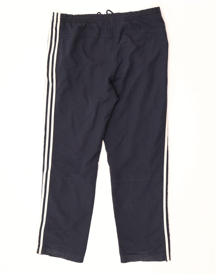 Calça de treino masculina Adidas médio azul marinho poliéster