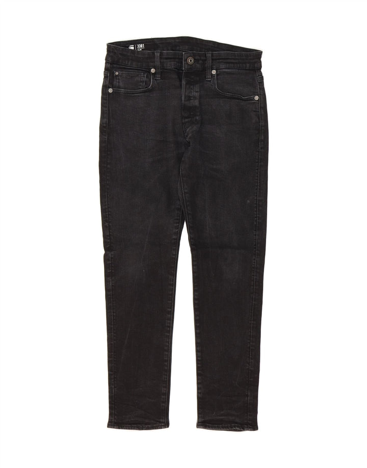G-STAR Womens 3301 Slim Jeans W30 L27 Black Cotton Vintage G-Star and Second-Hand G-Star from Messina Hembry 