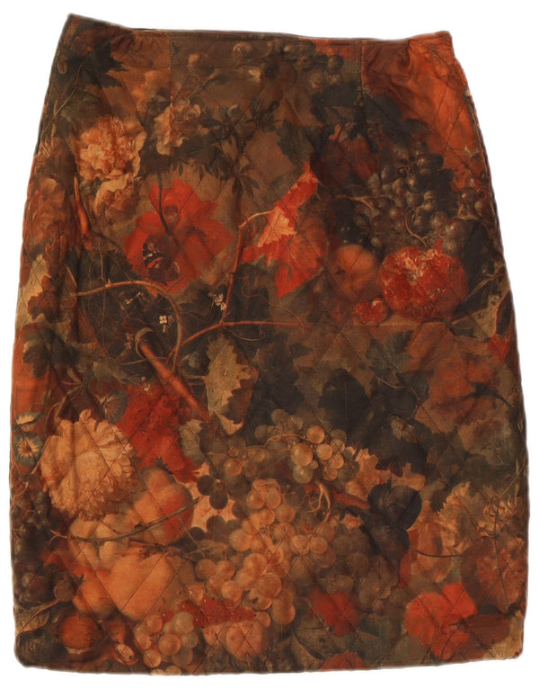 Saia lápis feminina Fiorella Rubino cintura alta Reino Unido 14 grande W28 multicolor
