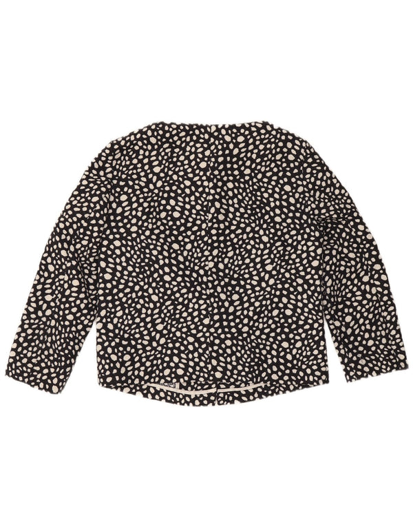 Jaqueta Bolero Feminina Benetton Manga 3/4 Reino Unido 8 Pequeno Azul Marinho Manchado