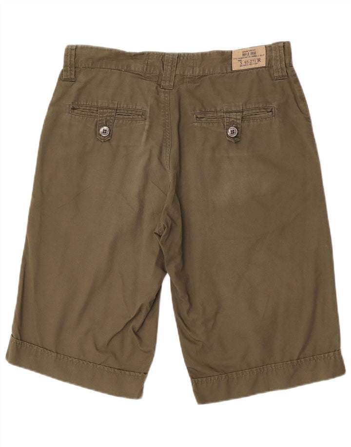Shorts Chino Masculino Rifle W31 Algodão Cáqui Médio