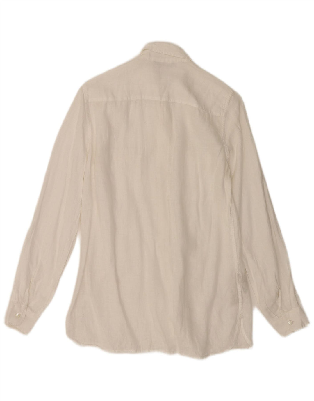 Camisa oversized feminina Massimo Dutti EU 36 XS linho branco
