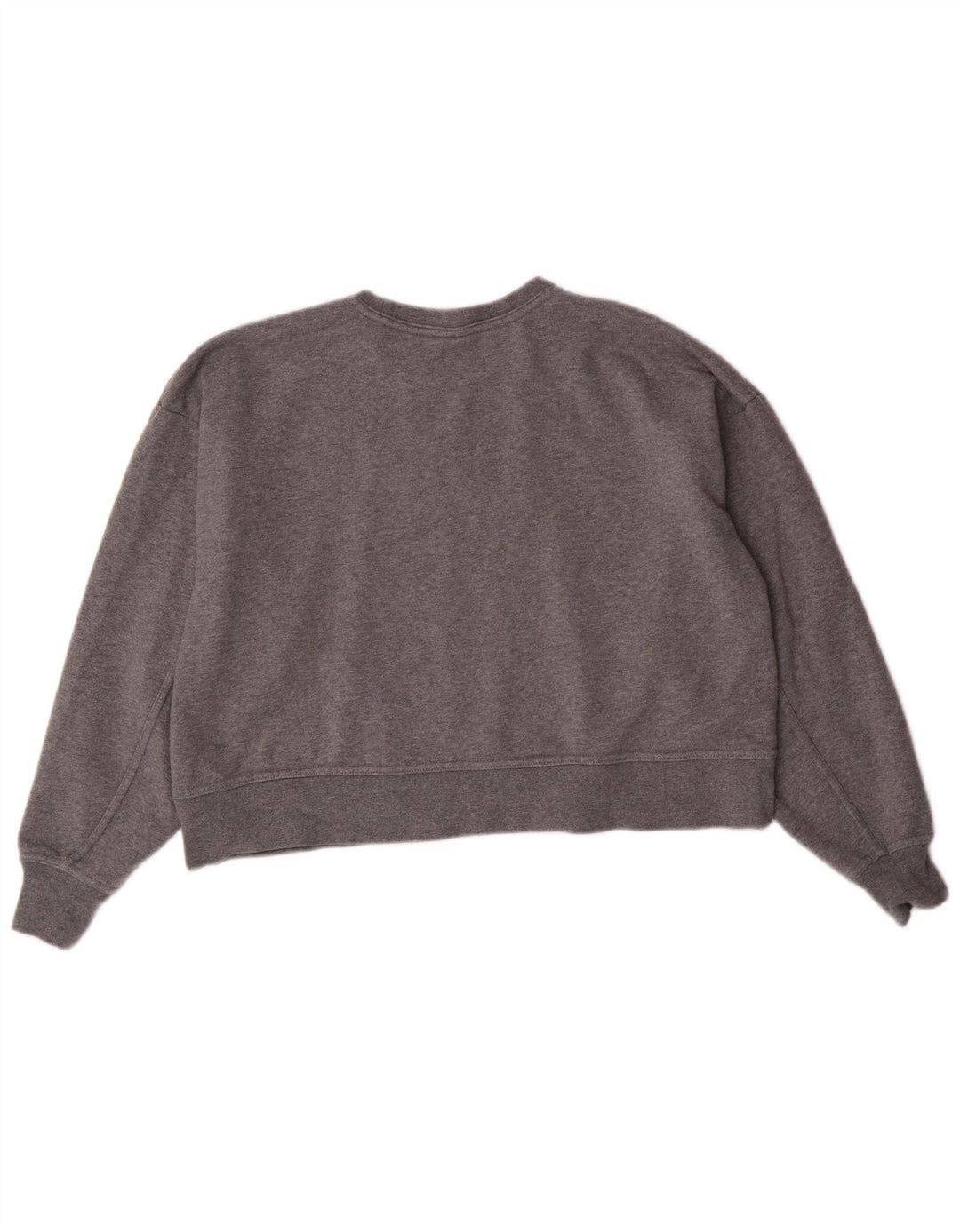 Moletom feminino Nike Dri Fit Graphic Oversized Jumper UK 10 Pequeno Cinza