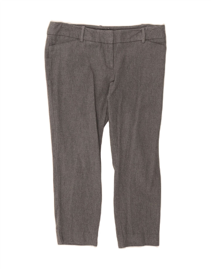 MOSSIMO Womens Slim Casual Trousers US 12 Large W34 L23 Grey Cotton Vintage Mossimo and Second-Hand Mossimo from Messina Hembry 