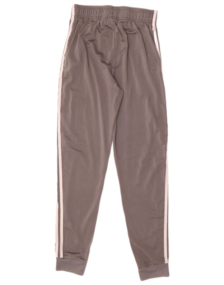 Adidas Boys Tracksuit Trousers Joggers 15-16 Years Grey Polyester