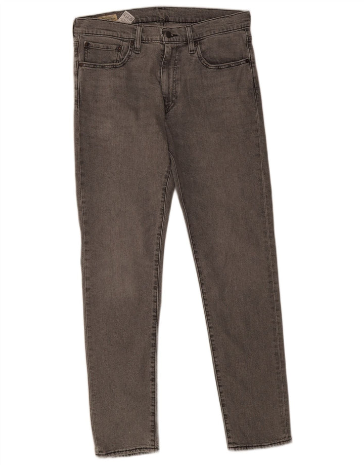 Calça jeans masculina Levi's 512 Slim Tapered W33 L32 cinza algodão
