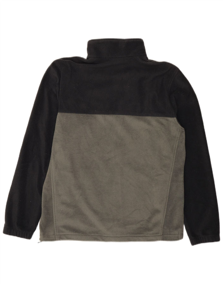 Jaqueta Columbia Masculina de Lã UK 40 Grande Poliéster Colourblock Cinza
