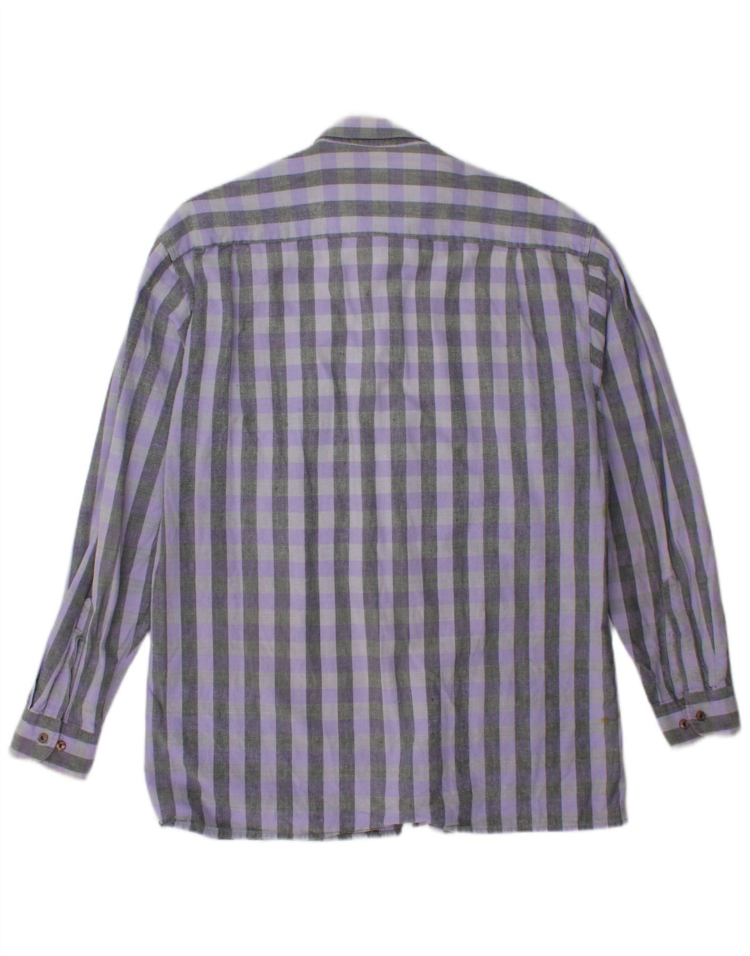 Camisa masculina VINTAGE xadrez roxo médio