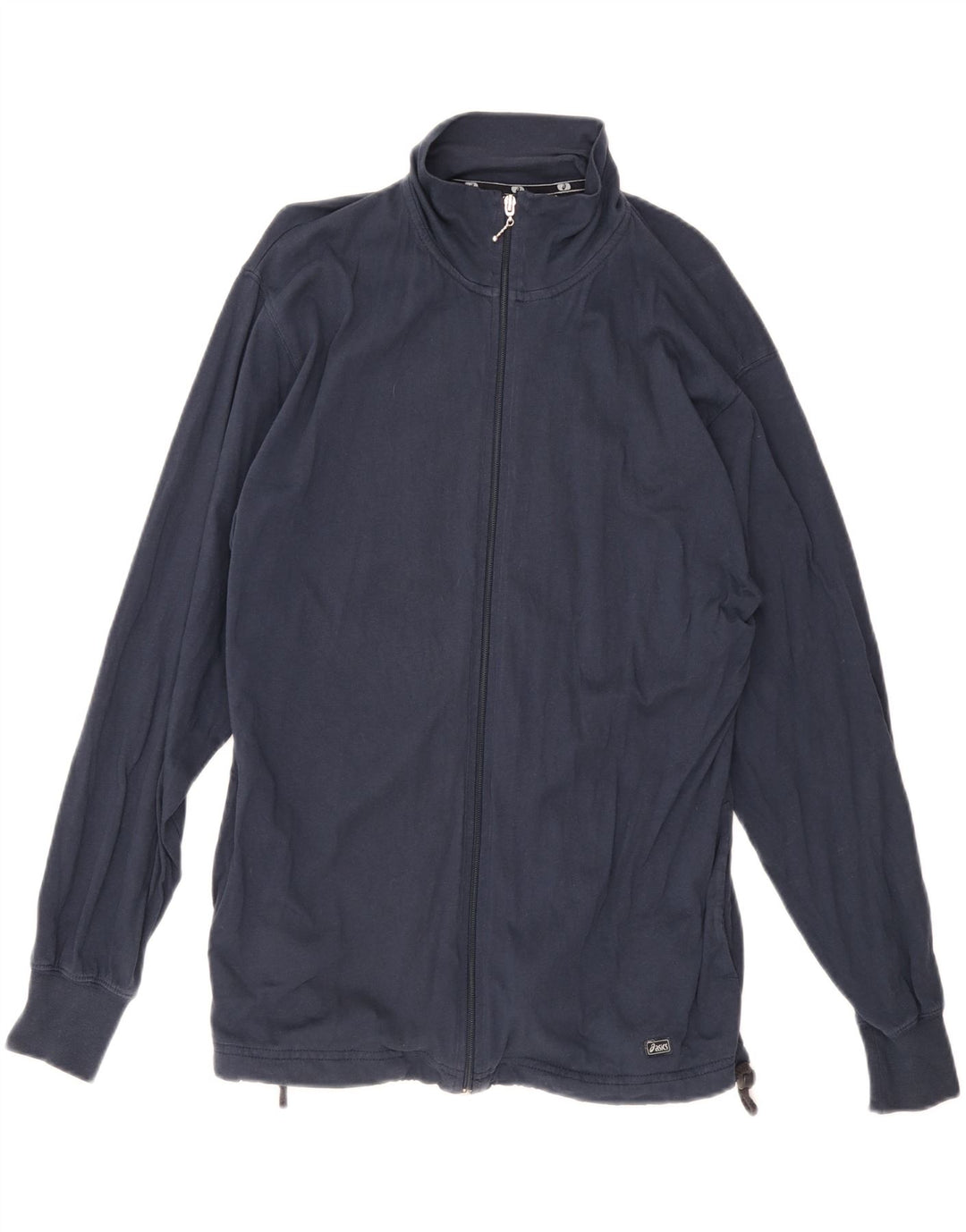 Asics Mens Tracksuit Top Jacket Pequeno Azul Marinho