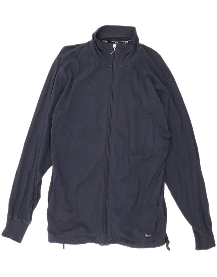 Asics Mens Tracksuit Top Jacket Pequeno Azul Marinho