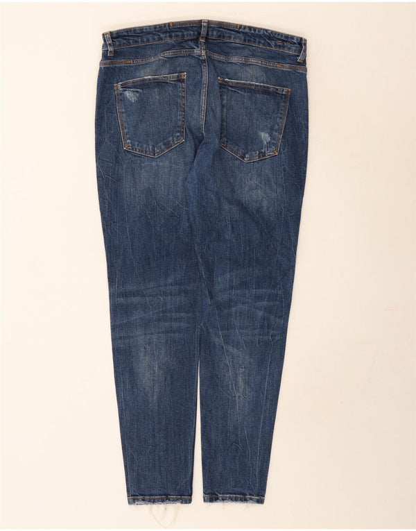 Calça jeans skinny masculina Zara EU 46 XL W36 L30 azul