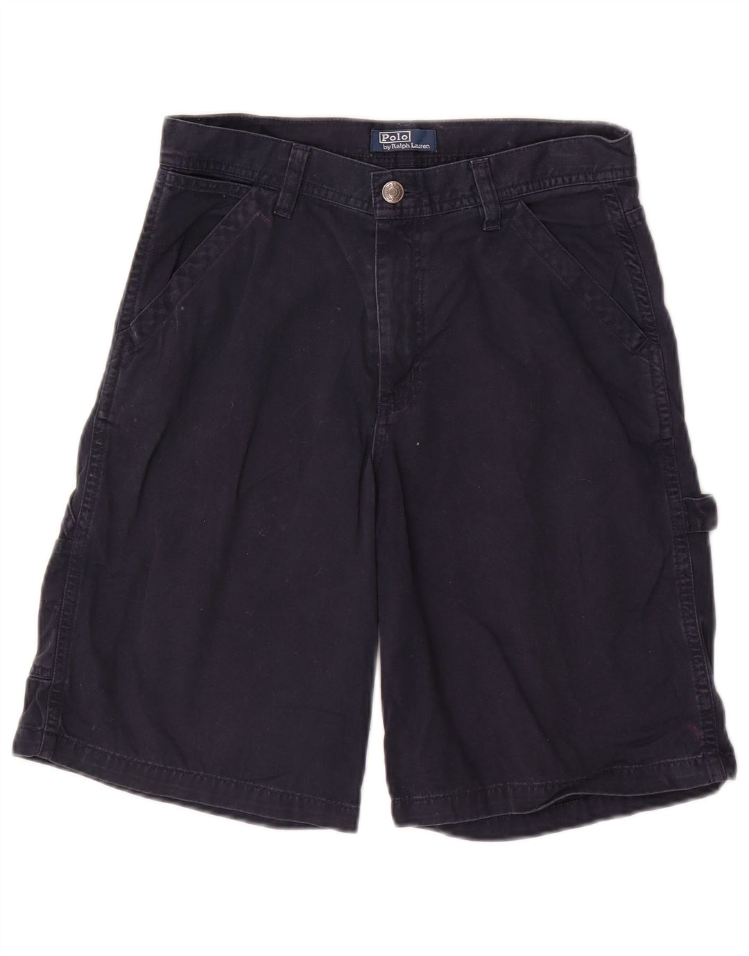 Shorts cargo masculino POLO RALPH LAUREN 11-12 anos W28 algodão azul marinho