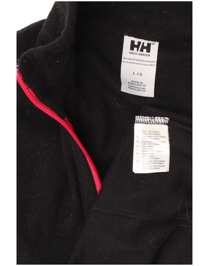 Jaqueta de lã feminina Helly Hansen UK 16 grande poliéster preto