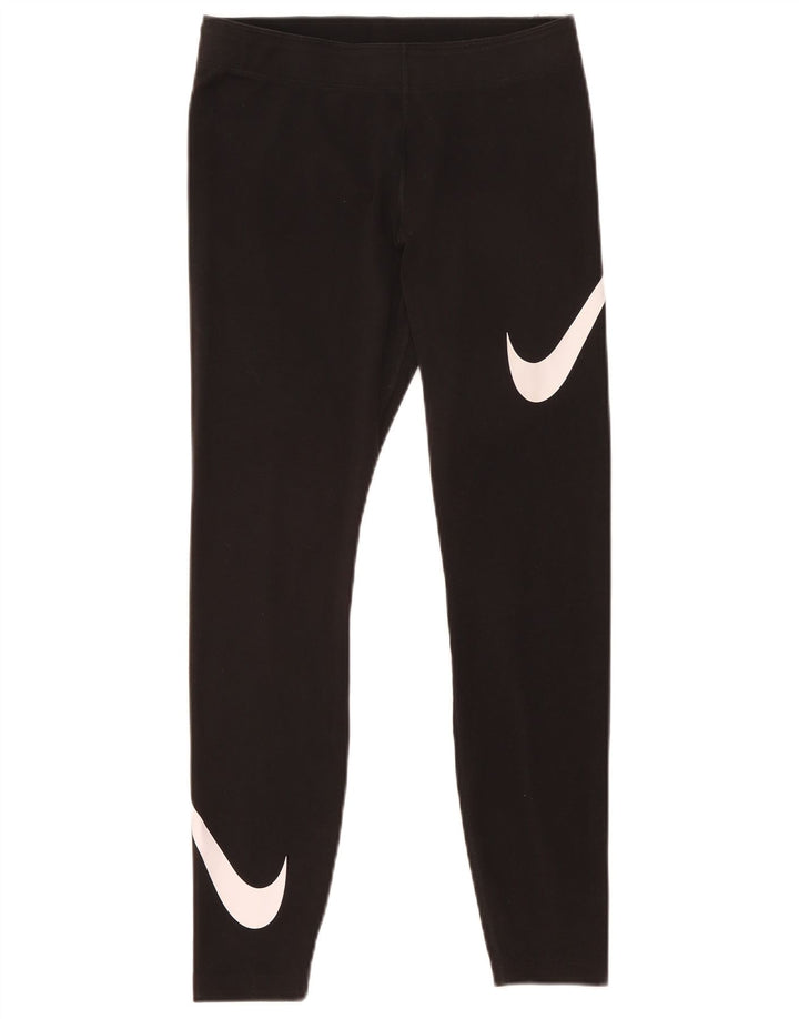 Leggings Nike Femininas Graphic UK 12 Médio Algodão Preto