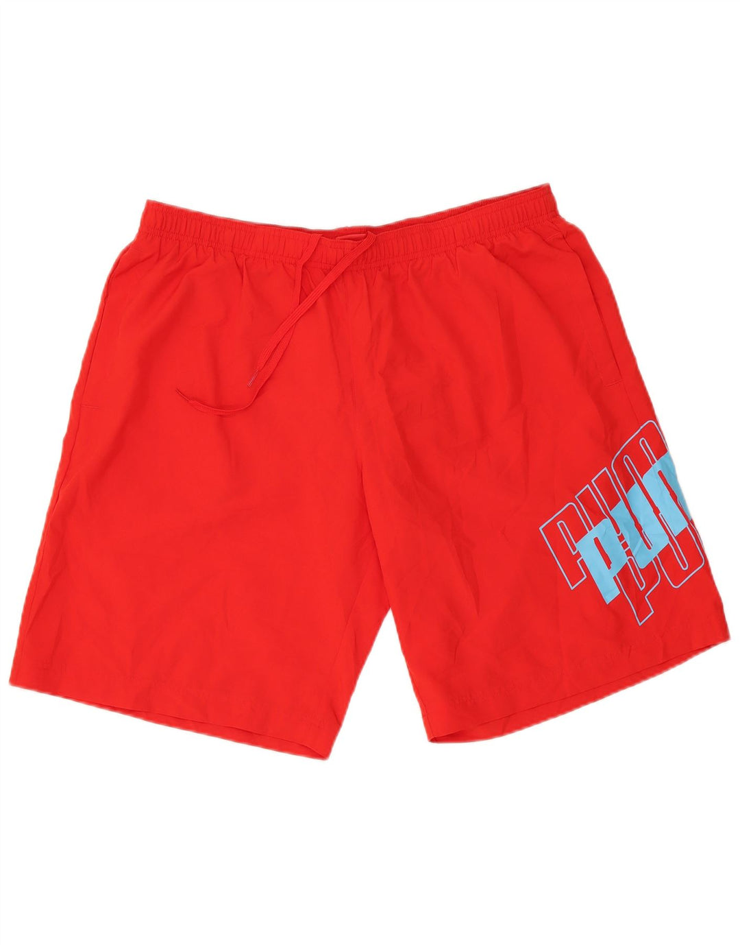Shorts esportivos gráficos masculinos Puma XL vermelho poliéster