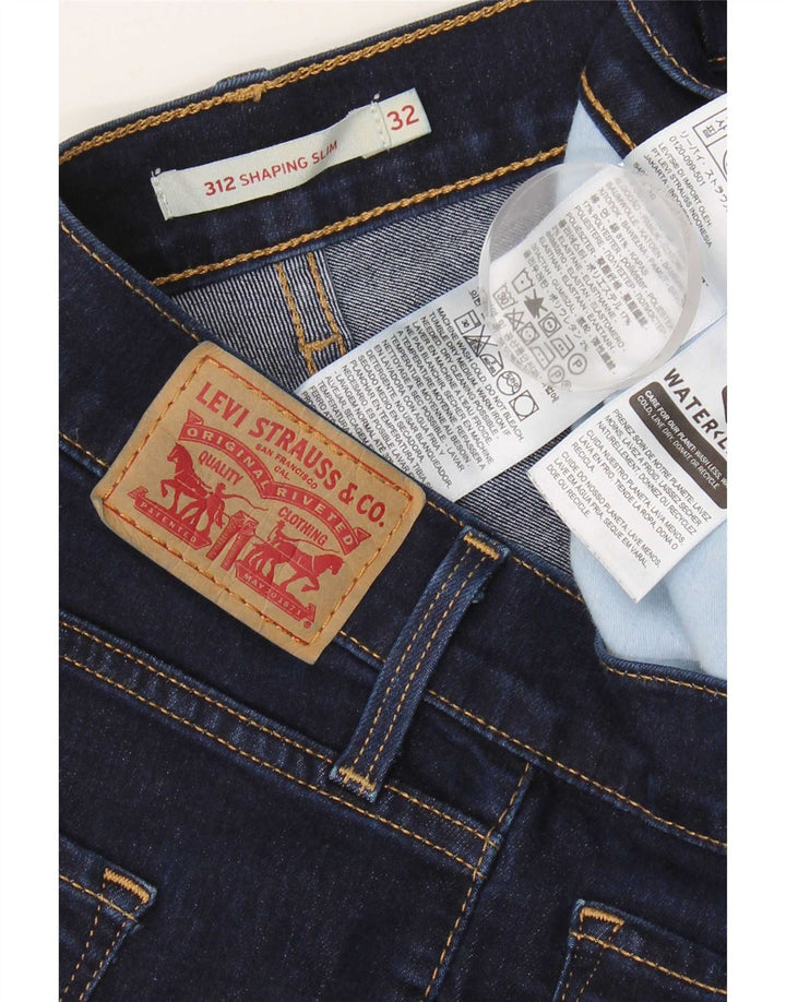 Calça jeans feminina Levi's 312 Shaping Slim W32 L32 azul marinho algodão