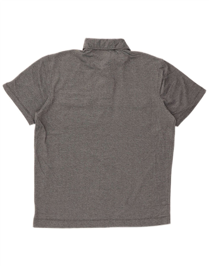 Camisa polo masculina MICHAEL KORS pequena cinza algodão