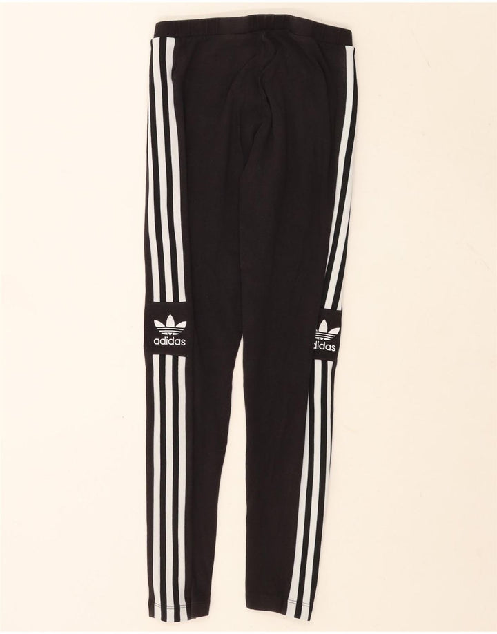 Leggings Adidas Feminino UK 12 Algodão Cinza Médio