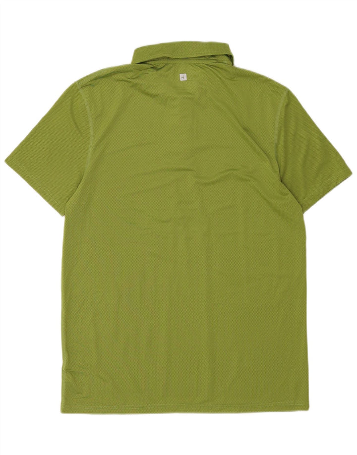 Camisa polo masculina Mountain Warehouse verde médio