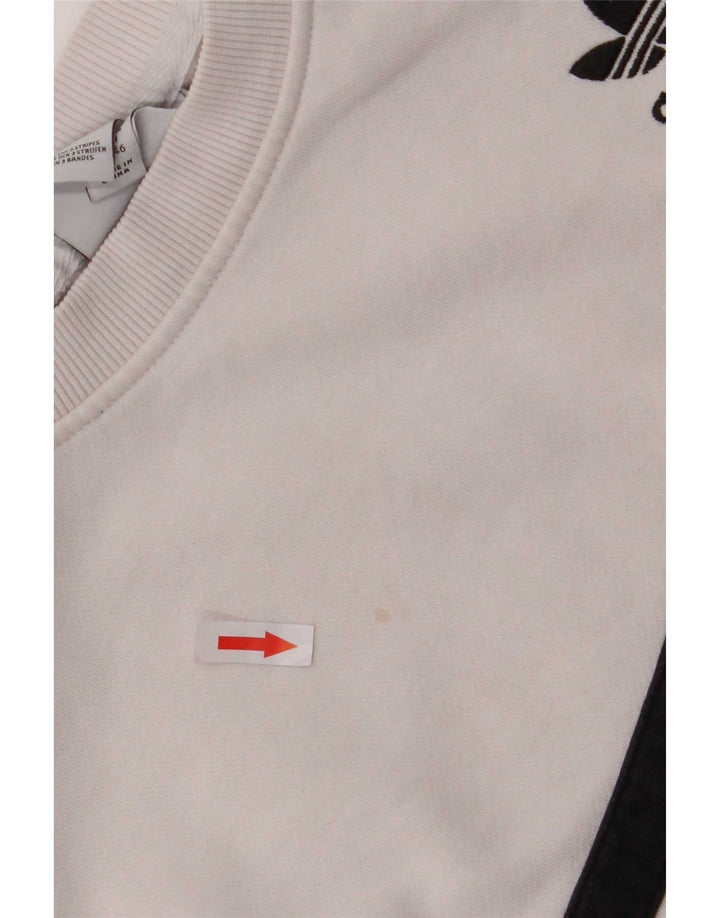 Adidas feminino oversized moletom jumper UK 14 médio rosa colorblock