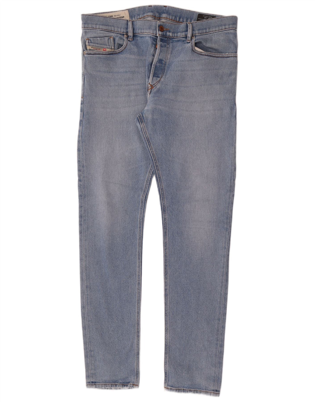 Diesel Mens Slim Jeans W34 L34 Azul Algodão