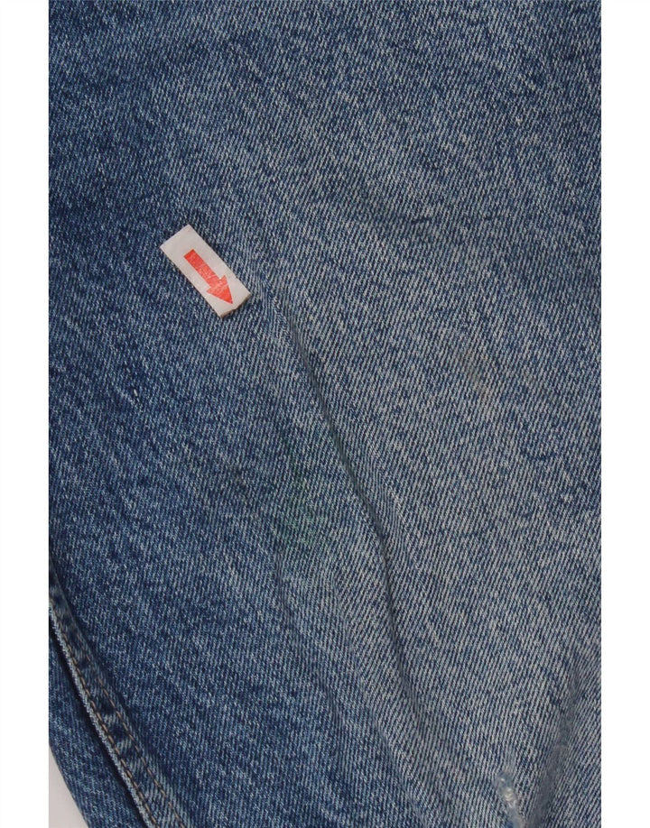 Zara Jeans femininos desgastados slim EU 40 médio W30 L27 azul