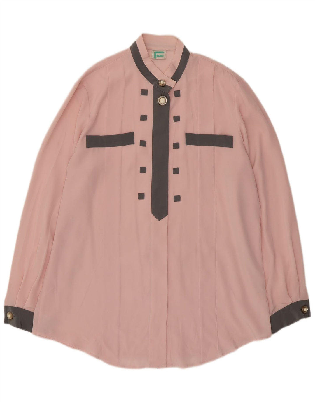 Blusa feminina Frankenwalder EU 42 grande bloco colorido rosa poliéster