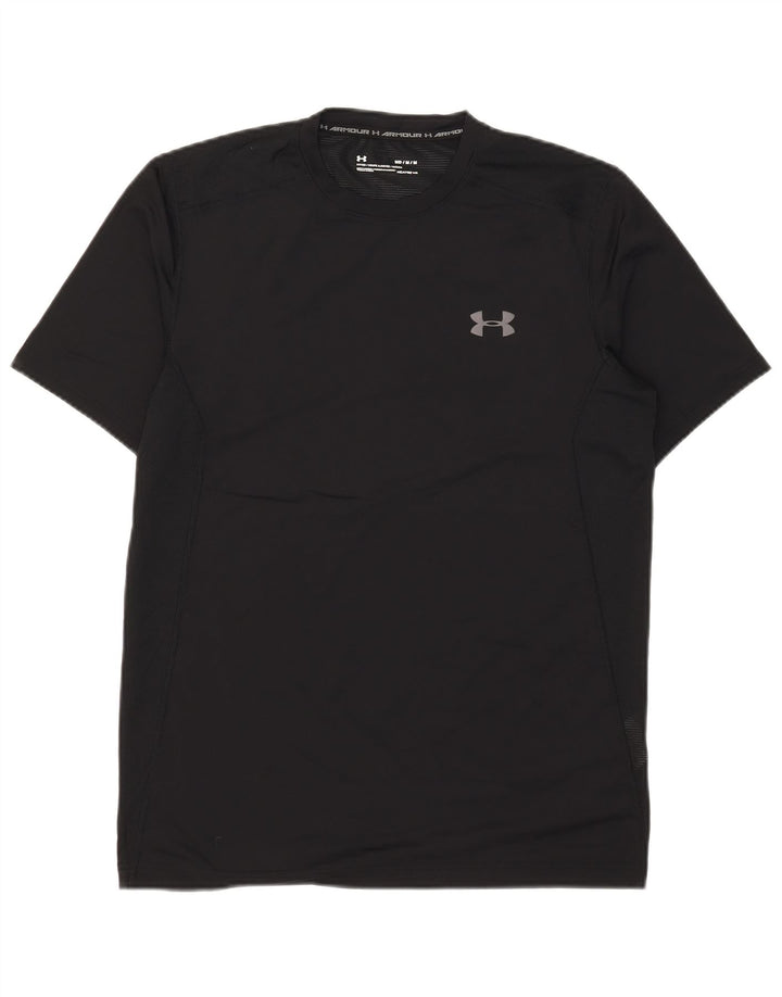 Camiseta masculina Under Armour Heat Gear Top médio preto poliéster