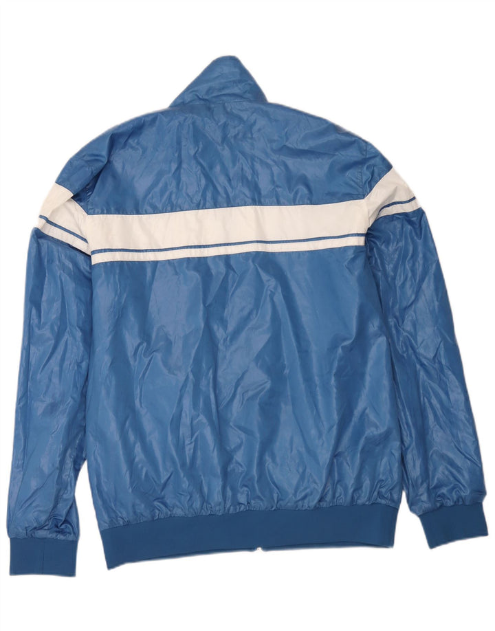 Jaqueta reversível masculina Sergio Tacchini UK 42 XL azul colorblock poliéster
