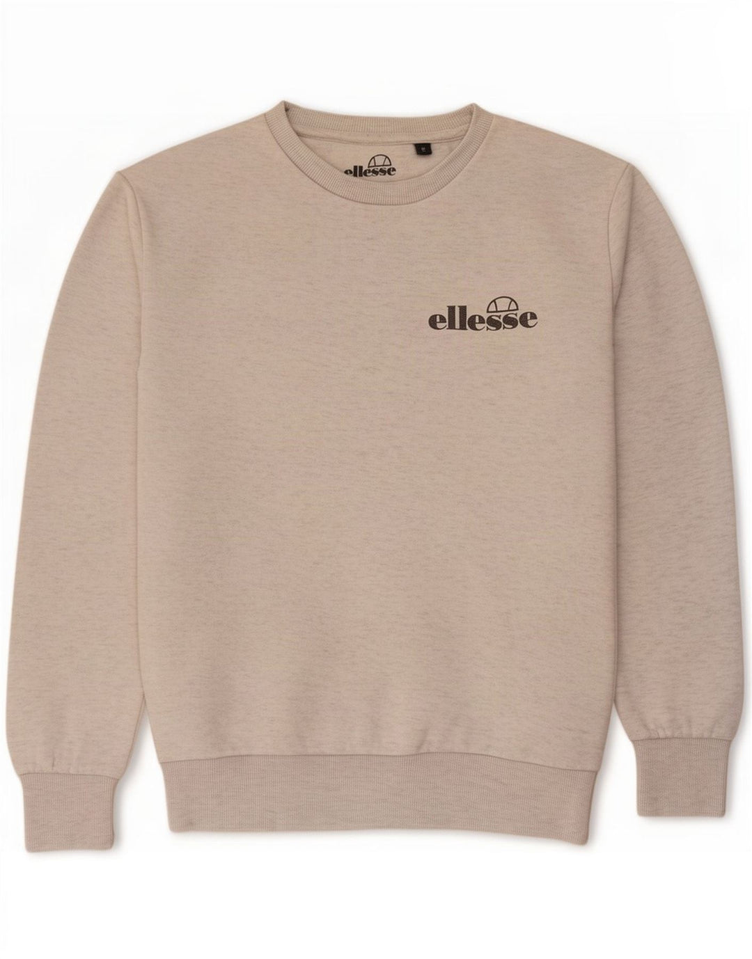 Ellesse moletom masculino gráfico jumper pequeno poliéster manchado cinza
