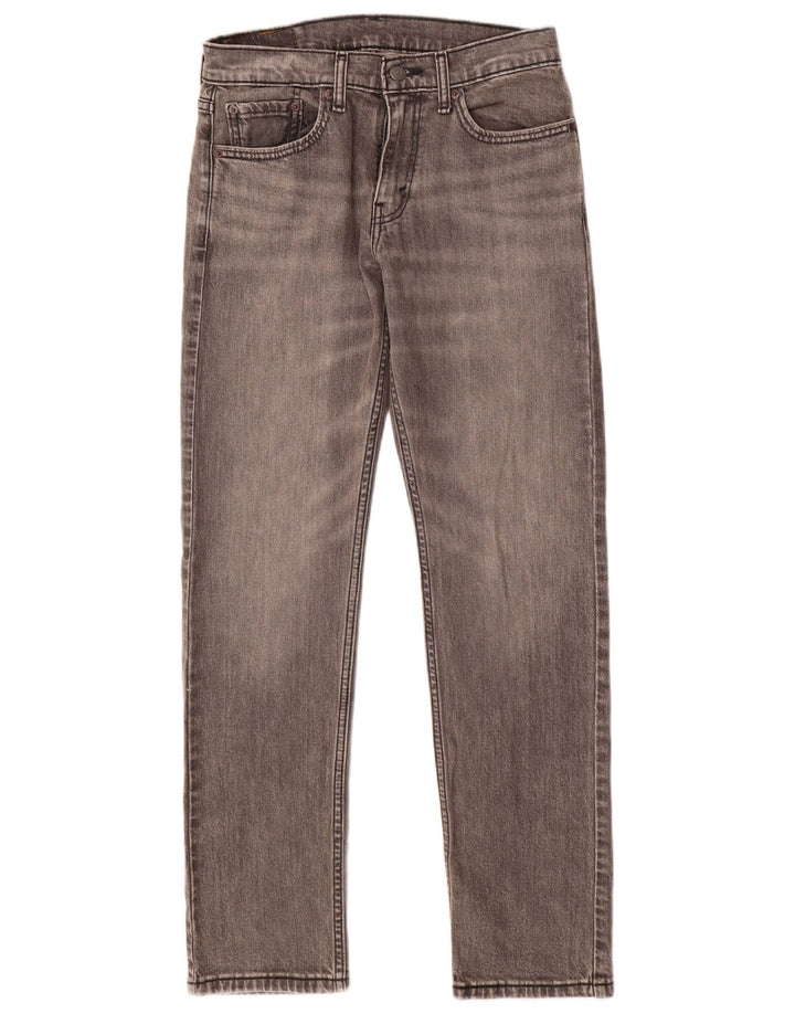 Calça jeans masculina Levi's 502 Tapered W29 L32 cinza algodão
