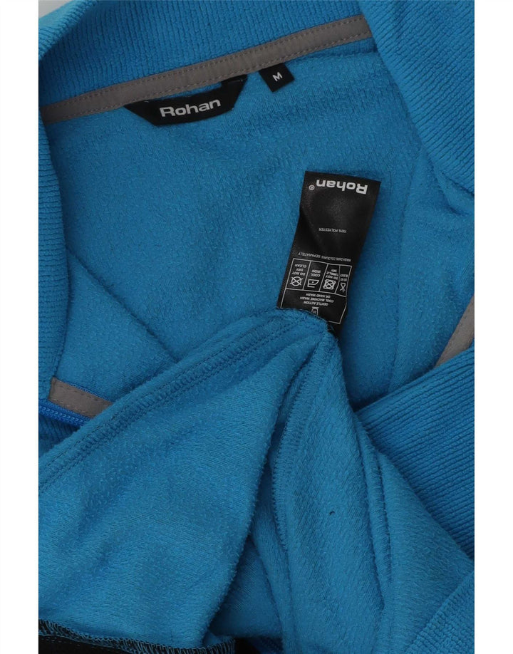 Jaqueta de lã masculina Rohan UK 38 poliéster azul médio