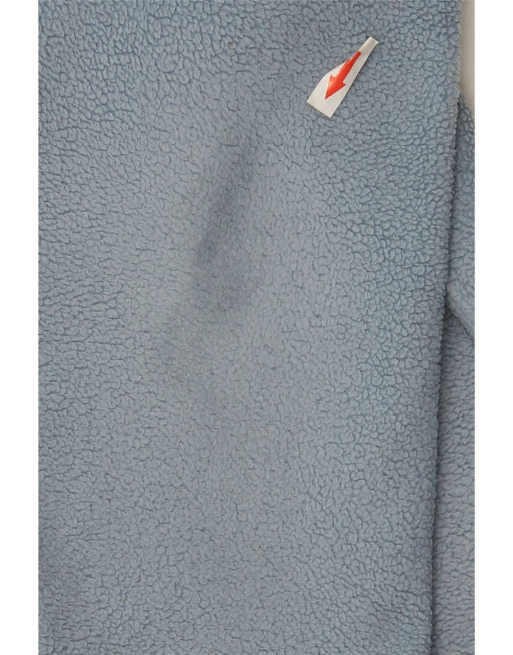 ASICS Mens Zip Neck Fleece Jumper Grande Azul Poliéster
