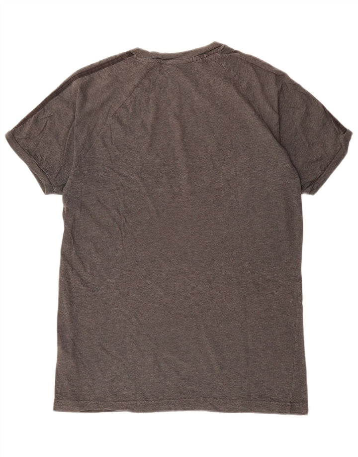 Camiseta masculina ADIDAS Top cinza médio algodão