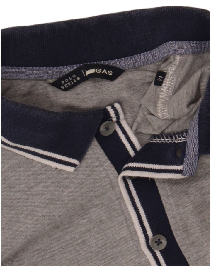Camisa polo masculina GAS cinza médio