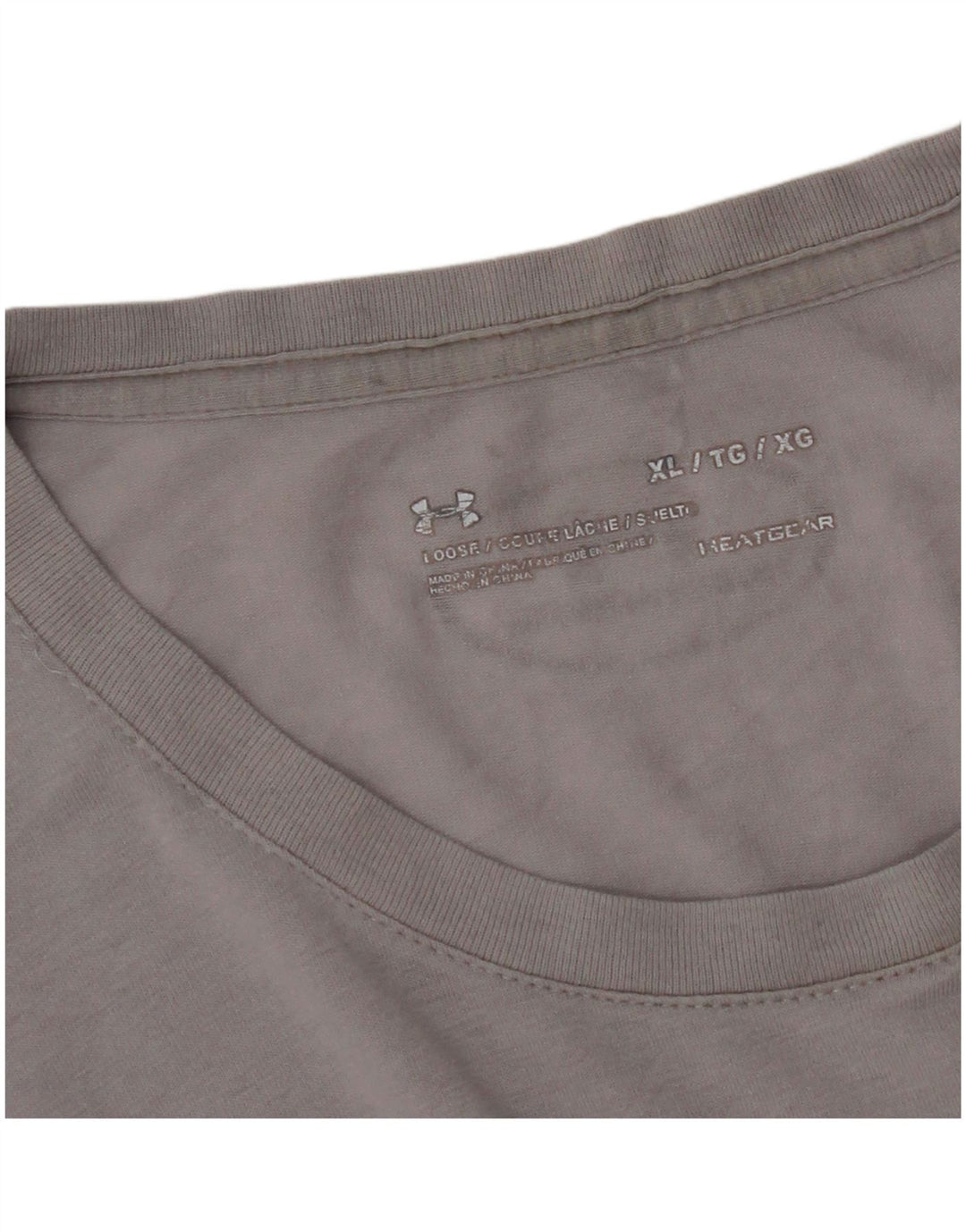 Camiseta masculina Under ARMOR Heat Gear Graphic Top XL cinza