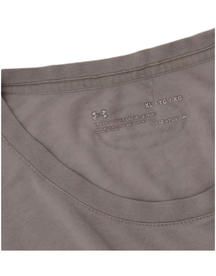 Camiseta masculina Under ARMOR Heat Gear Graphic Top XL cinza