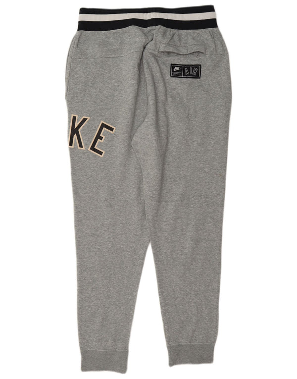 Calça esportiva masculina Nike Graphic Joggers grande cinza manchado de algodão