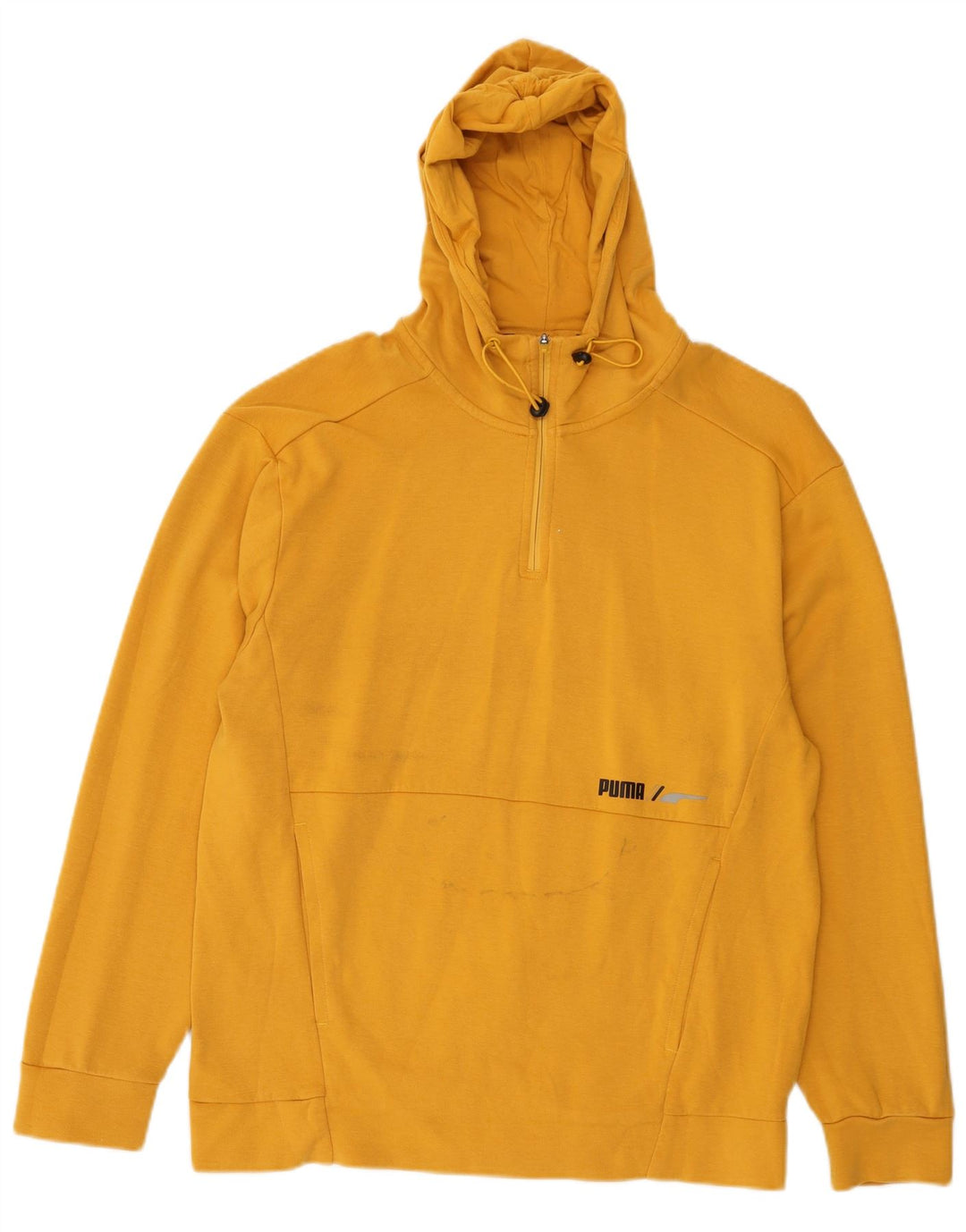 Puma Mens Hoodie Jumper Médio Algodão Amarelo