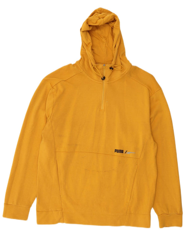 Puma Mens Hoodie Jumper Médio Algodão Amarelo