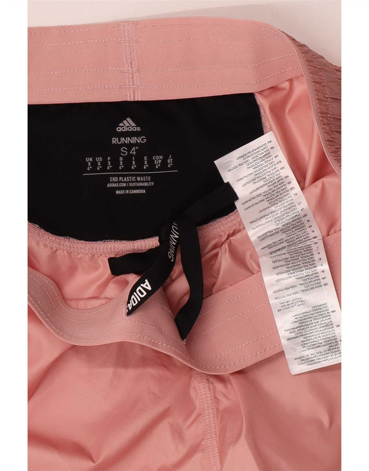 Adidas Womens Running Sport Shorts UK 8 Pequeno Poliéster Rosa