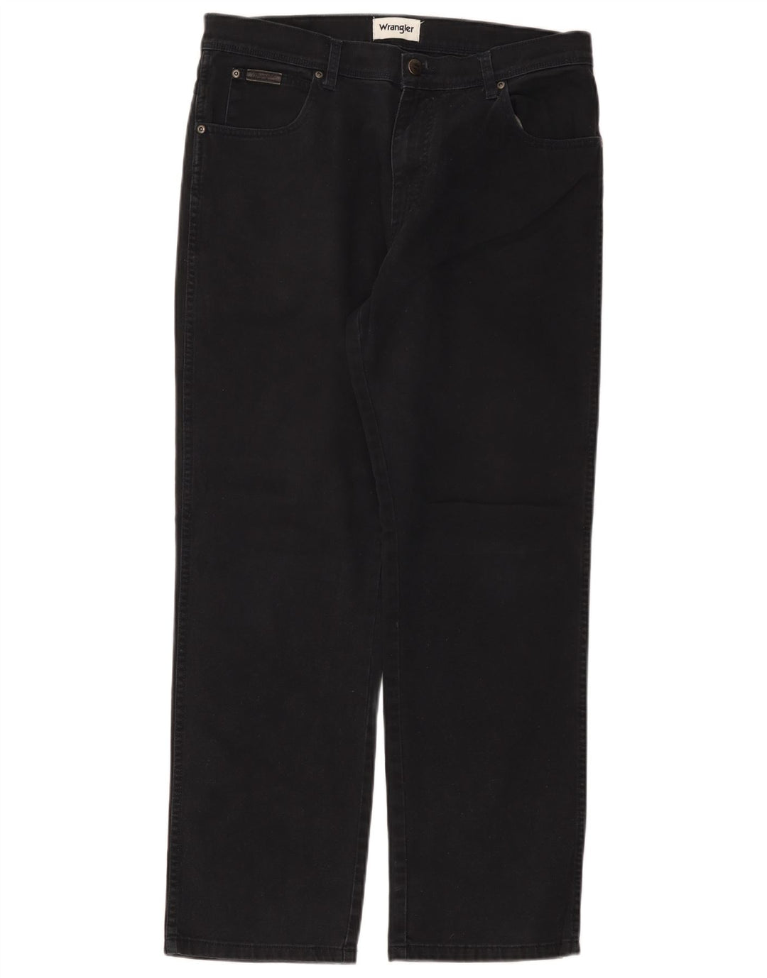 Wrangler Calça jeans reta masculina W34 L30 preta