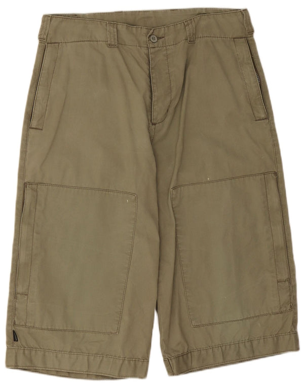 Shorts cargo feminino Dockers W31 algodão cáqui médio
