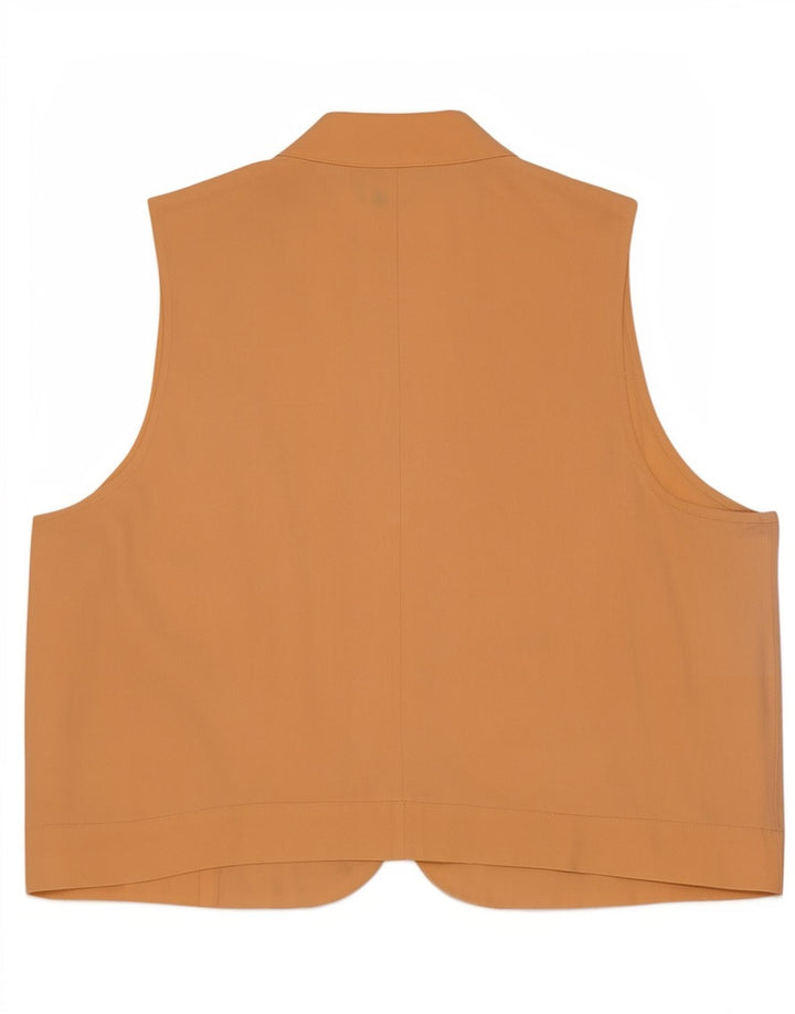 Blusa feminina balão sem mangas oversized IT 40 pequena seda bege
