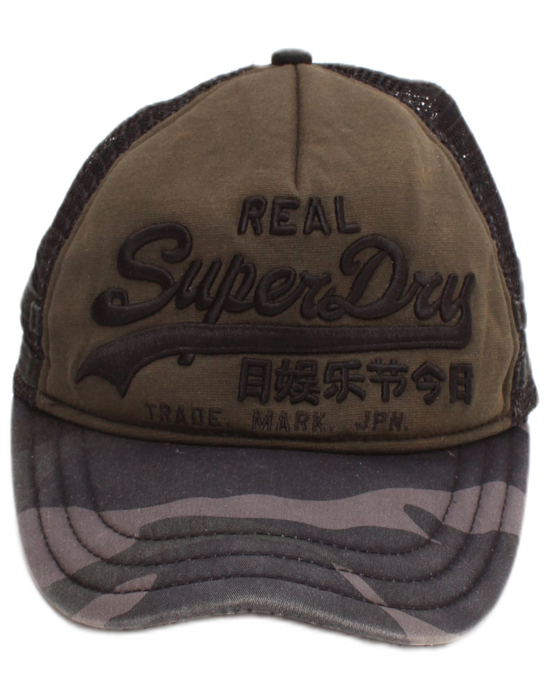Boné masculino Superdry Graphic Trucker tamanho único cáqui viscose