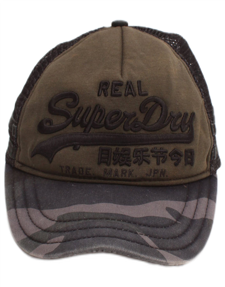 Boné masculino Superdry Graphic Trucker tamanho único cáqui viscose