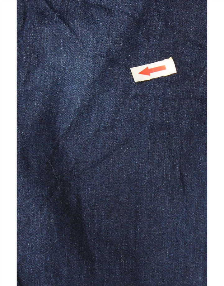 Jeans cônicos masculinos Marks & Spencer W44 L29 algodão azul marinho